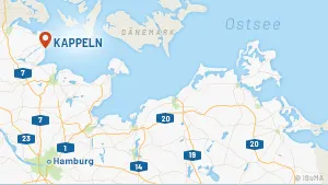 Karte mit Lage – Kappeln an der Ostsee